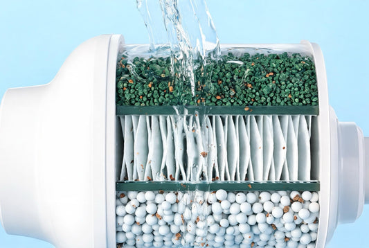 How a water softener shower head works, and how ultrafiltration reduces hardness and chlorine in India