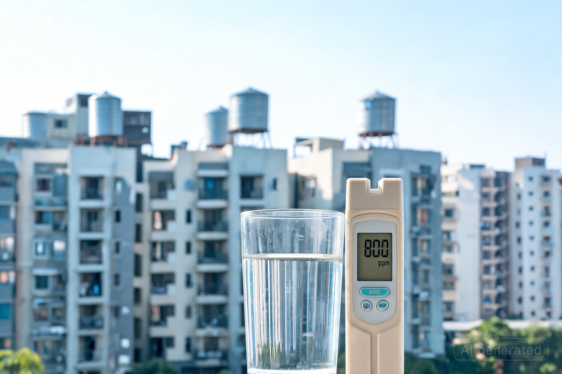 Borewell Water TDS in Indian Apartments: What's In It and What a Filter Can (and Can't) Do