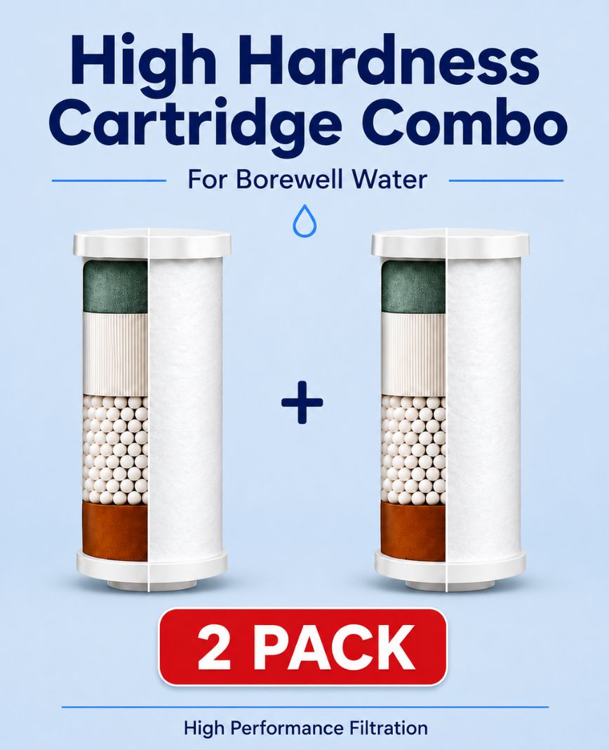 High Hardness Cartridge Combo for Borewell/ Tanker Water